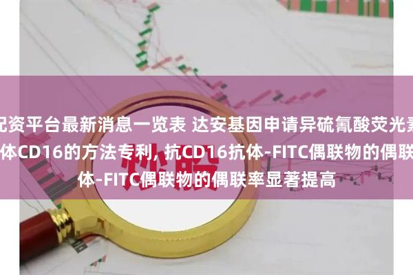配资平台最新消息一览表 达安基因申请异硫氰酸荧光素FITC标记抗体CD16的方法专利, 抗CD16抗体‑FITC偶联物的偶联率显著提高